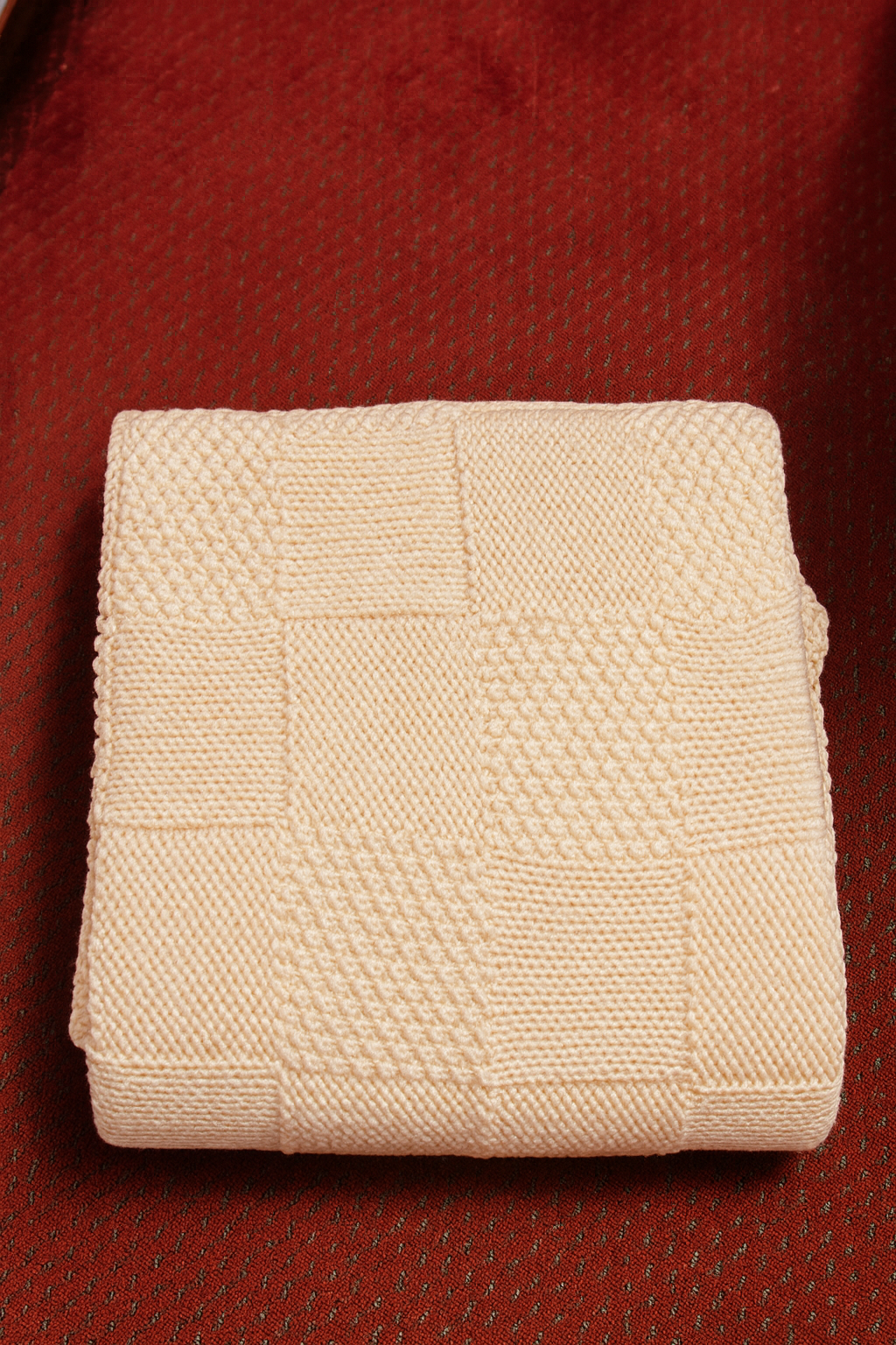 Knitted Throw — Cream