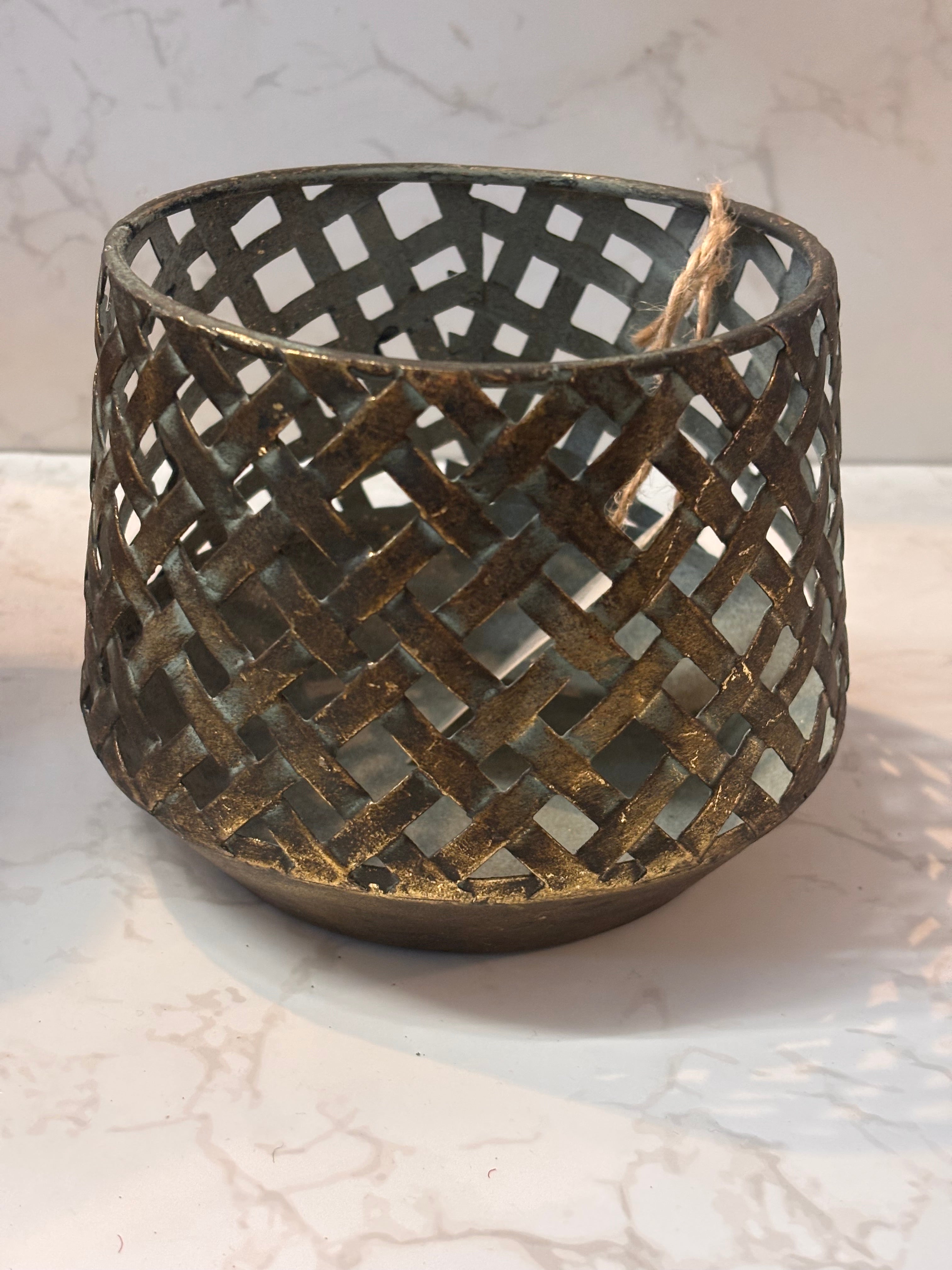 ✨ Rustic Lattice Candle Holder ✨