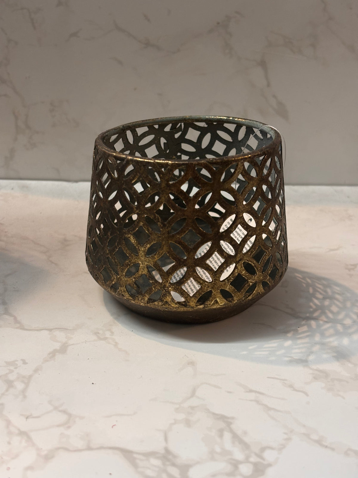 ✨Small  Rustic Lattice Candle Holder ✨