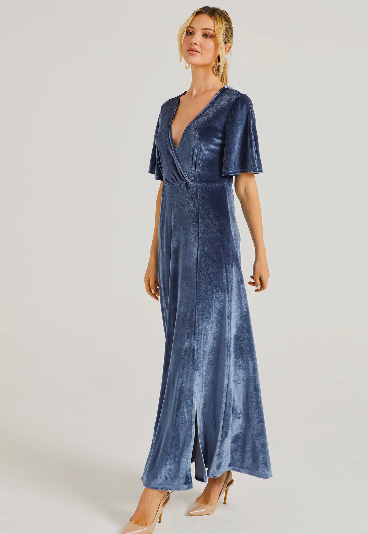 Stunning velvet evening dress